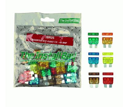 Install Bay 7.5-40 Amps Assorted ATC Fuses  IBR25