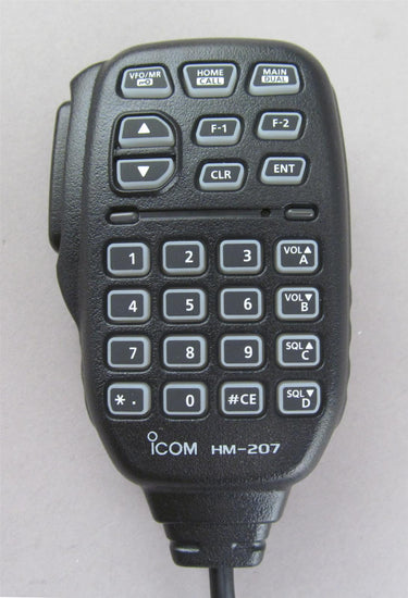 Icom HM-207 Hand Control Microphone – IC-2730A / IC-5100 (New Old Stock)