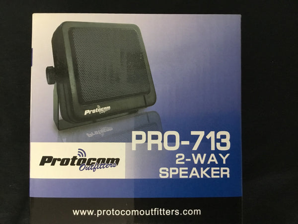 Pro 713 2-way/scanner and CB external Speaker & Mounting Bracket 8 Watts 8 Ohms 6' cord 3.5 MM Plug